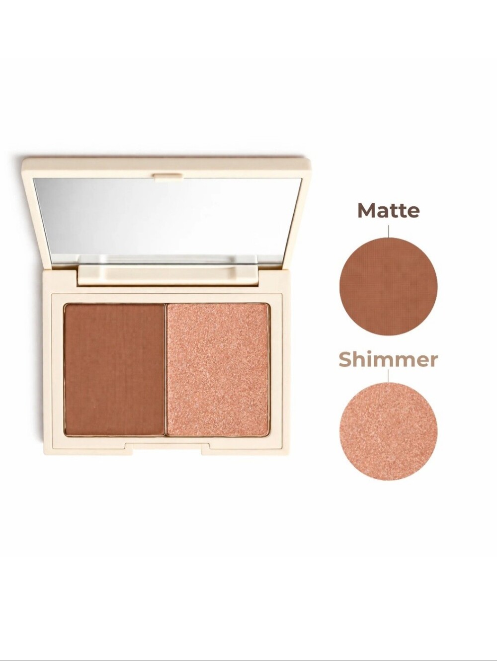 Beauty For Real Sun Sculpt Weightless Bronzer Duo Matte+Shimmer Powder